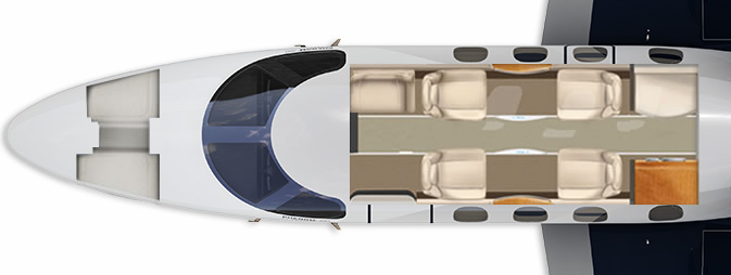 Embraer-Phenom-100-seating-chart